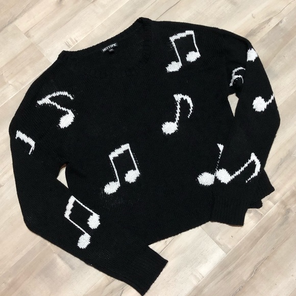 Novelty Music Note Sweater | Poshmark